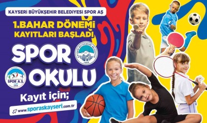 Büyükşehir Spor AŞ 1inci bahar dönemi spor okulları kayıtları başladı