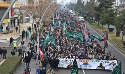 Diyarbakır’da ’Büyük Kudüs Yürüyüşü’ yapıldı