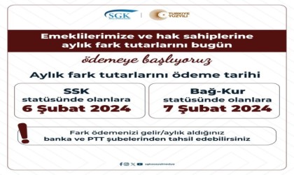 Emekli aylık farkları ödenmeye başlandı