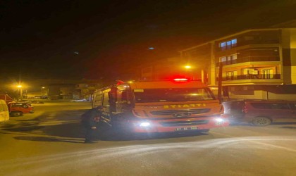 Evin bacasında çıkan yangın ekipleri harekete geçirdi