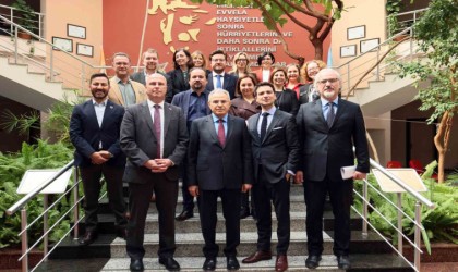 İsviçreli iş insanlarından Rektör Özaydına ziyaret