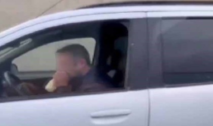 İzmirde direksiyon başında uçucu madde içen sürücü serbest kaldı