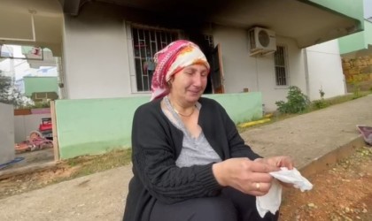 Klimadan çıkan yangın bir aileyi evsiz bıraktı, anne gözyaşlarına boğuldu