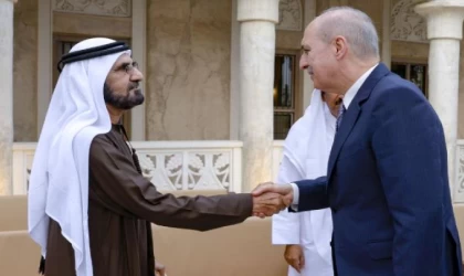 Kurtulmuş, BAE Devlet Başkanı Yardımcısı Şeyh Al Mektum ile görüştü