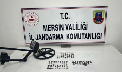 Mersinde Roma dönemine ait 108 adet sikke ele geçirildi