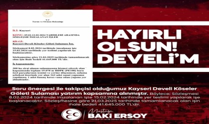 MHPli Ersoydan Develiye müjde