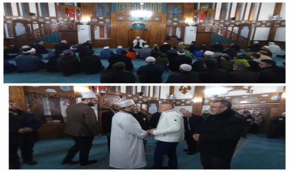 Müftü Açık, Akabe Camii cemaatiyle buluştu