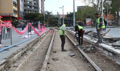 Nostalji Tramvay hattında hummalı çalışma
