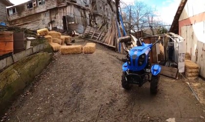 Patpat ile seyir halindeyken yaptığı kazayı kask kamerasına anbean çekti