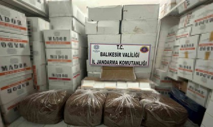 Piyasa değeri 8 milyon 650 bin lira olan bir ton 275 kilogram kaçak tütün ele geçirildi