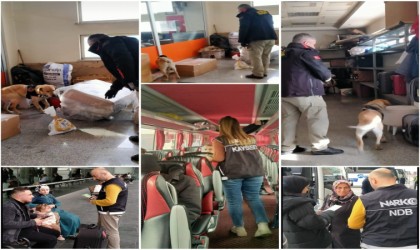 Polis ekiplerinden otobüslerde Narko Alan uygulaması
