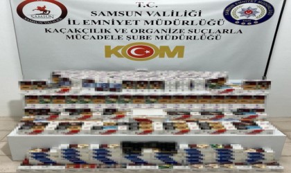 Samsunda 54 bin 800 adet makaron ele geçirildi