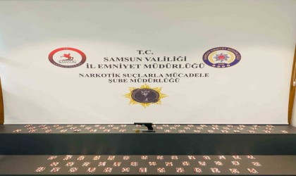 Samsunda bin 298 adet sentetik ecza ele geçirildi