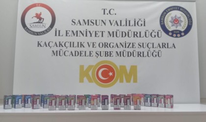 Samsunda gümrük kaçağı elektronik sigara ele geçirildi