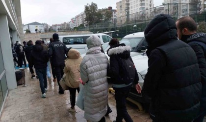 Sibergöz-21” operasyonunda gözaltına alınan 66 kişiden 28i adliyeye sevk edildi