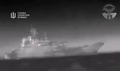 Ukrayna, Kırım açıklarında Rus çıkarma gemisini batırdı
