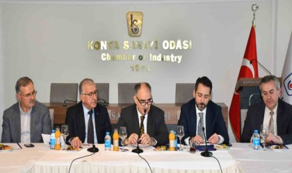 Vali Özkan, Konya Sanayi Odasında sanayicilerin taleplerini dinledi