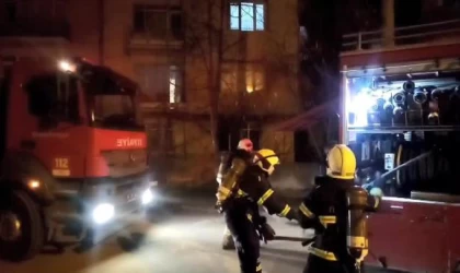 Yeni evli Suriye uyruklu çiftin evinde ocakta unutulan yemekten yangın çıktı; 1 yaralı