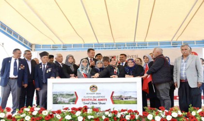 Alanyada Şehitlik Alanı ve Anıt Projesinin temeli törenle atıldı