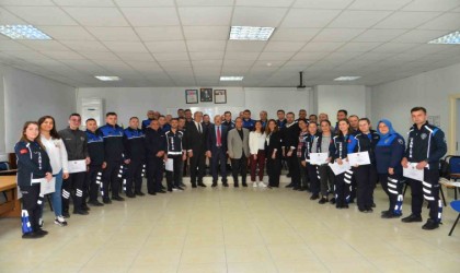 Alanyada zabıta personeline yönelik 4 haftalık eğitim programı tamamlandı