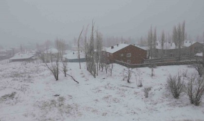 Başkalede kar yağışı etkili oldu