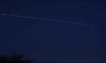 Elon Muskın Starlink uyduları Erciş semalarında görüldü