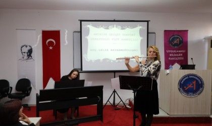 Flüt Sanatçısı Lelya Bayramoğullarından AÜde konser