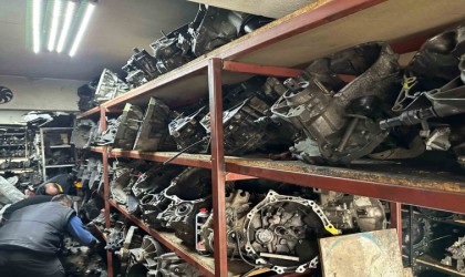 Kayseride 15 adet kaçak otomobil motoru ele geçirildi