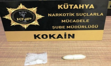 Kütahyada durdurulan şahsın üzerinde uyuşturucu bulundu