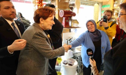 Meral Akşener Eskişehirde esnaf ziyareti gerçekleştirdi