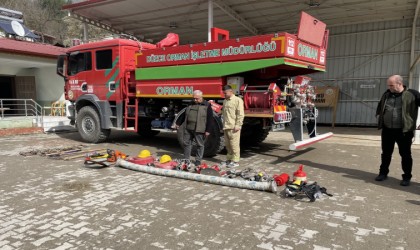 Orman yangına karşı tatbikat