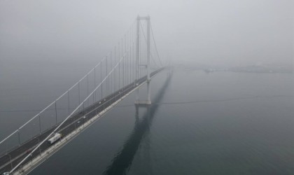 Osmangazi Köprüsü siste de güzel