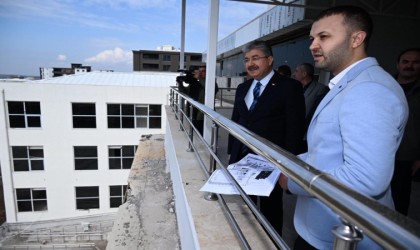 Osmaniyede Devlet Bahçeli Fen Lisesi inşaatında sona gelindi