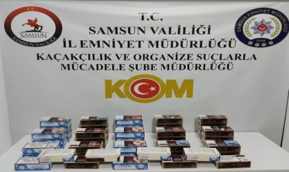 Samsunda 11 bin adet dolu makaron ele geçirildi