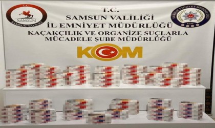 Samsunda 15 bin 400 adet sahte bandrollü makaron ele geçirildi