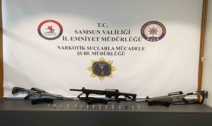 Samsunda 3 kişi ruhsatsız tüfeklerle yakalandı