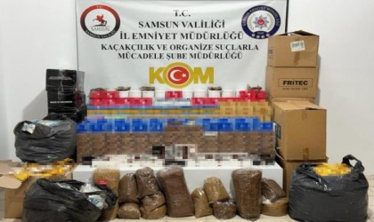 Samsunda kaçak tütün mamulleri operasyonu
