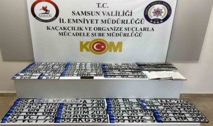 Samsunda sahte araç plakası operasyonu: 5 kişi yakalandı