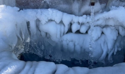 Sarıkamışta kar ve soğuk etkili oldu