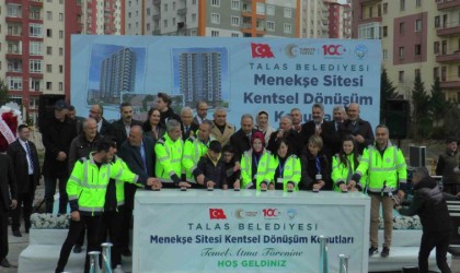 Talasta Menekşe Sitesinin temeli atıldı