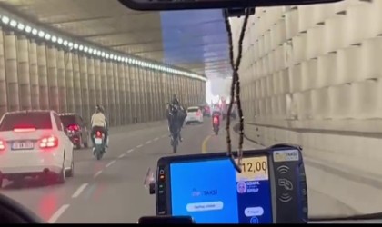 Tek tekerle ölüm oyunu kazayla bitti