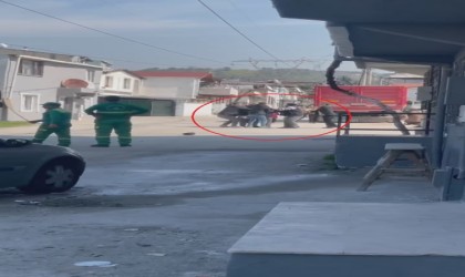 Yumruklu sopalı kavga kamerada