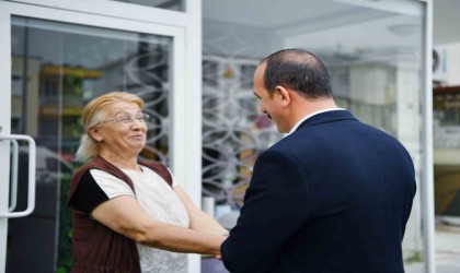 Başkan Kotan esnafla bayramlaştı