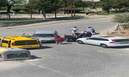 Bayramlaşmaya giderken adeta savaştılar