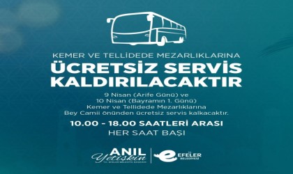 Efeler Belediyesinden mezarlık ziyaretleri için ücretsiz ulaşım desteği