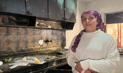 Eskişehirde çaresiz anne, yanan evinde 4 çocuğu ile oturmaya devam ediyor