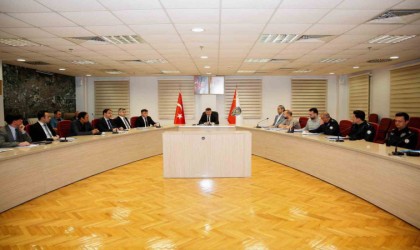 İl Emniyet Müdürlüğü ekipleri Asayiş Değerlendirme Toplantısı düzenledi