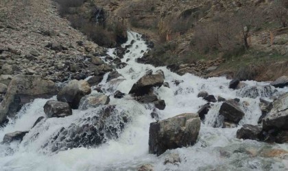 Kanispi şelalesi akmaya başladı