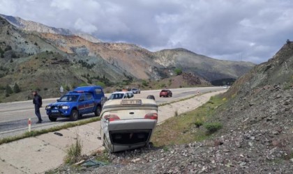 Malatyada otomobil takla attı: 4 yaralı
