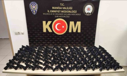Manisada 100 adet ruhsatsız tabanca ele geçirildi